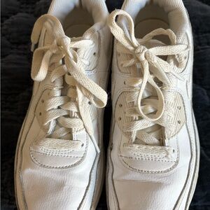 Nike White Lace-Up Sneakers